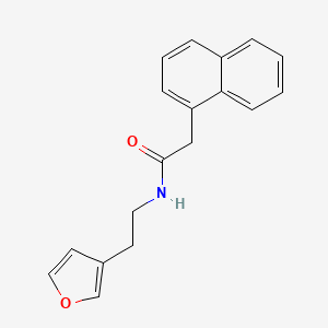 molecular formula C18H17NO2 B2466446 N-(2-(呋喃-3-基)乙基)-2-(萘-1-基)乙酰胺 CAS No. 1448130-87-7