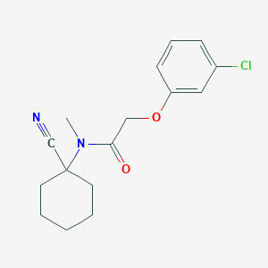 B2466493 2-(3-chlorophenoxy)-N-(1-cyanocyclohexyl)-N-methylacetamide CAS No. 940816-53-5