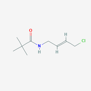 molecular formula C9H16ClNO B2466517 N-[-4-氯丁-2-烯-1-基]-2,2-二甲基丙酰胺 CAS No. 1562358-53-5