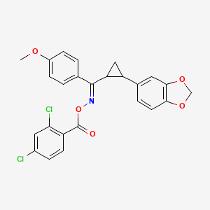 [(Z)-[[2-(1,3-benzodioxol-5-yl)cyclopropyl]-(4-methoxyphenyl)methylidene]amino] 2,4-dichlorobenzoate