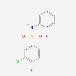 3-chloro-4-fluoro-N-(2-fluorophenyl)benzenesulfonamide