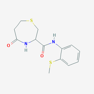N-(2-(methylthio)phenyl)-5-oxo-1,4-thiazepane-3-carboxamide