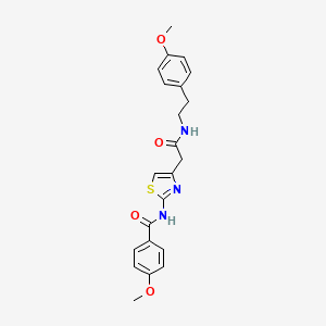 4-methoxy-N-(4-(2-((4-methoxyphenethyl)amino)-2-oxoethyl)thiazol-2-yl)benzamide