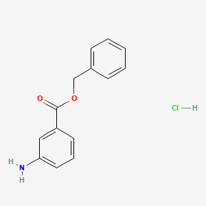 molecular formula C14H14ClNO2 B2466569 苯甲酸苄酯盐酸盐 CAS No. 153243-86-8