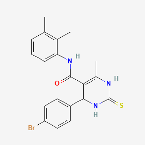 4-(4-bromophenyl)-N-(2,3-dimethylphenyl)-6-methyl-2-thioxo-1,2,3,4-tetrahydropyrimidine-5-carboxamide