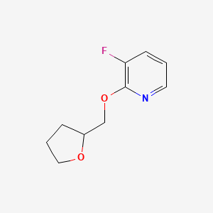 molecular formula C10H12FNO2 B2466584 3-Fluoro-2-[(oxolan-2-yl)methoxy]pyridine CAS No. 2196212-39-0