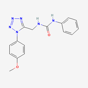 1-((1-(4-methoxyphenyl)-1H-tetrazol-5-yl)methyl)-3-phenylurea
