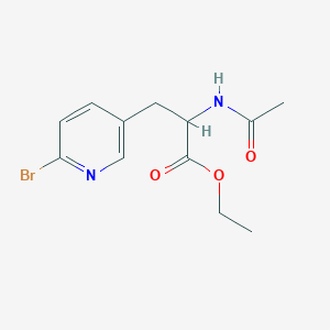 Ethyl 2-acetamido-3-(6-bromopyridin-3-yl)propanoate
