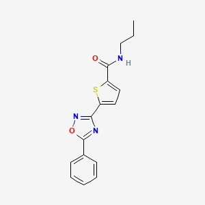1-({1-[(3,5-Dimethylisoxazol-4-yl)sulfonyl]piperidin-4-yl}acetyl)-4-propionylpiperazine