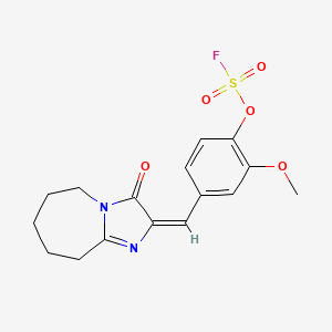 (2E)-2-[(4-Fluorosulfonyloxy-3-methoxyphenyl)methylidene]-3-oxo-6,7,8,9-tetrahydro-5H-imidazo[1,2-a]azepine