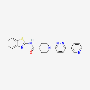 N-(benzo[d]thiazol-2-yl)-1-(6-(pyridin-3-yl)pyridazin-3-yl)piperidine-4-carboxamide