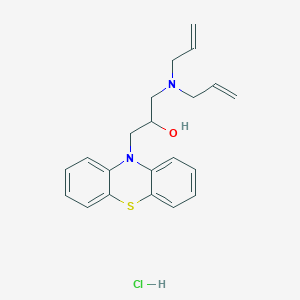 molecular formula C21H25ClN2OS B2466632 1-(diallylamino)-3-(10H-phenothiazin-10-yl)propan-2-ol hydrochloride CAS No. 473703-78-5