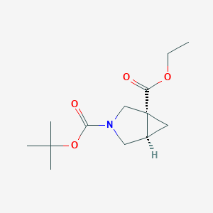 (1R,5R)-3-tert-butyl 1-ethyl 3-azabicyclo[3.1.0]hexane-1,3-dicarboxylate