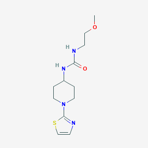 molecular formula C12H20N4O2S B2466641 1-(2-甲氧基乙基)-3-(1-(噻唑-2-基)哌啶-4-基)脲 CAS No. 1448064-32-1