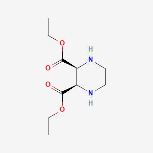 molecular formula C10H18N2O4 B2466643 (2S,3R)-diethyl piperazine-2,3-dicarboxylate CAS No. 1217629-75-8