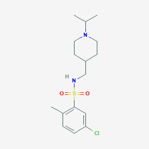 5-chloro-N-((1-isopropylpiperidin-4-yl)methyl)-2-methylbenzenesulfonamide
