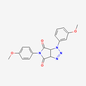 molecular formula C18H16N4O4 B2466665 1-(3-methoxyphenyl)-5-(4-methoxyphenyl)-3a,6a-dihydropyrrolo[3,4-d][1,2,3]triazole-4,6(1H,5H)-dione CAS No. 1189991-67-0