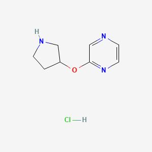 2-(Pyrrolidin-3-yloxy)pyrazine hydrochloride