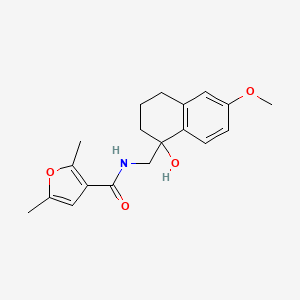 N-((1-hydroxy-6-methoxy-1,2,3,4-tetrahydronaphthalen-1-yl)methyl)-2,5-dimethylfuran-3-carboxamide