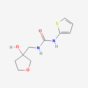 molecular formula C10H14N2O3S B2466677 1-((3-Hydroxytetrahydrofuran-3-yl)methyl)-3-(thiophen-2-yl)urea CAS No. 2034554-67-9