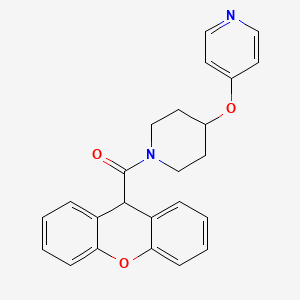 molecular formula C24H22N2O3 B2466682 (4-(pyridin-4-yloxy)piperidin-1-yl)(9H-xanthen-9-yl)methanone CAS No. 2034429-49-5