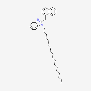 molecular formula C36H50N2 B2466698 2-(naphthalen-1-ylmethyl)-1-octadecyl-1H-benzo[d]imidazole CAS No. 477543-52-5
