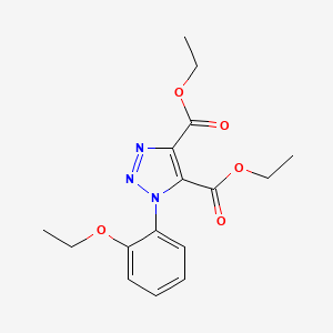 molecular formula C16H19N3O5 B2466700 diethyl 1-(2-ethoxyphenyl)-1H-1,2,3-triazole-4,5-dicarboxylate CAS No. 895644-91-4