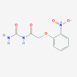 molecular formula C9H9N3O5 B2466714 N-(aminocarbonyl)-2-(2-nitrophenoxy)acetamide CAS No. 861521-66-6