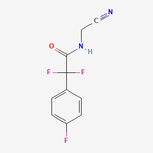 molecular formula C10H7F3N2O B2466715 N-(cyanomethyl)-2,2-difluoro-2-(4-fluorophenyl)acetamide CAS No. 2094161-96-1