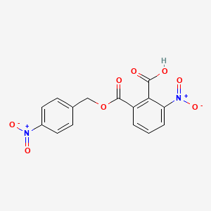 molecular formula C15H10N2O8 B2466737 2-硝基-6-[(4-硝基苯基)甲氧羰基]苯甲酸 CAS No. 324067-85-8