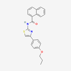 N-[4-(4-propoxyphenyl)-1,3-thiazol-2-yl]naphthalene-1-carboxamide