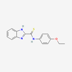 molecular formula C16H15N3OS B2466764 N-(4-乙氧苯基)-1H-苯并[d]咪唑-2-硫代甲酰胺 CAS No. 538338-64-6