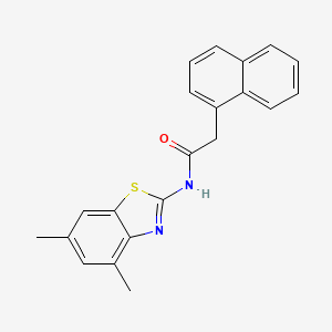 molecular formula C21H18N2OS B2466791 N-(4,6-dimethylbenzo[d]thiazol-2-yl)-2-(naphthalen-1-yl)acetamide CAS No. 324758-44-3