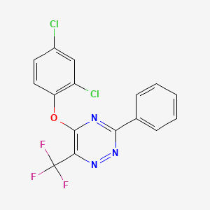 5-(2,4-Dichlorophenoxy)-3-phenyl-6-(trifluoromethyl)-1,2,4-triazine