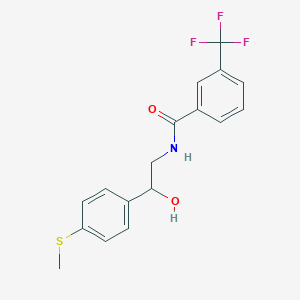 molecular formula C17H16F3NO2S B2466837 N-(2-hydroxy-2-(4-(methylthio)phenyl)ethyl)-3-(trifluoromethyl)benzamide CAS No. 1448035-24-2