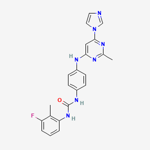 1-(4-((6-(1H-imidazol-1-yl)-2-methylpyrimidin-4-yl)amino)phenyl)-3-(3-fluoro-2-methylphenyl)urea