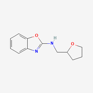 molecular formula C12H14N2O2 B2466876 N-(oxolan-2-ylmethyl)-1,3-benzoxazol-2-amine CAS No. 1090431-44-9