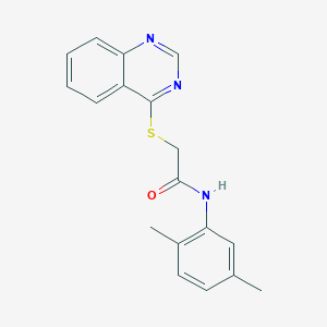 N-(2,5-dimethylphenyl)-2-(quinazolin-4-ylthio)acetamide
