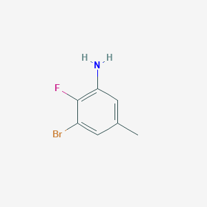 molecular formula C7H7BrFN B2466890 3-Bromo-2-fluoro-5-methylaniline CAS No. 1207319-71-8