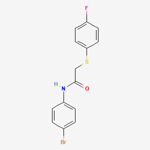 N-(4-bromophenyl)-2-(4-fluorophenyl)sulfanylacetamide