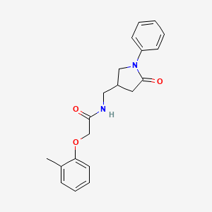 N-((5-oxo-1-phenylpyrrolidin-3-yl)methyl)-2-(o-tolyloxy)acetamide