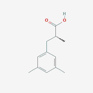 (2R)-3-(3,5-Dimethylphenyl)-2-methylpropanoic acid