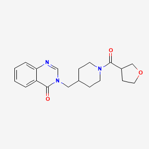 3-{[1-(Oxolane-3-carbonyl)piperidin-4-yl]methyl}-3,4-dihydroquinazolin-4-one