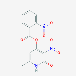 (6-methyl-3-nitro-2-oxo-1H-pyridin-4-yl) 2-nitrobenzoate