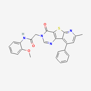 N-(2-methoxyphenyl)-2-(7-methyl-4-oxo-9-phenylpyrido[3',2':4,5]thieno[3,2-d]pyrimidin-3(4H)-yl)acetamide