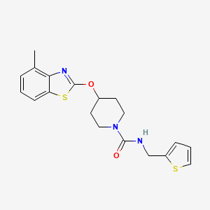 4-((4-methylbenzo[d]thiazol-2-yl)oxy)-N-(thiophen-2-ylmethyl)piperidine-1-carboxamide