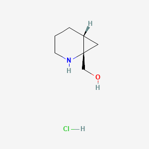 [(1S,6R)-2-Azabicyclo[4.1.0]heptan-1-yl]methanol;hydrochloride