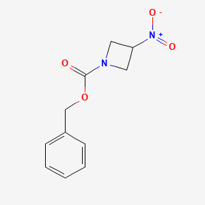 molecular formula C11H12N2O4 B2466950 1-(苄氧羰基)-3-硝基氮杂环丁烷 CAS No. 1379079-50-1