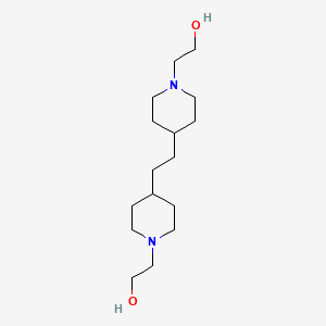 molecular formula C16H32N2O2 B2466953 4,4'-(1,2-Ethanediyl)bis-1-piperidineethanol CAS No. 20930-95-4