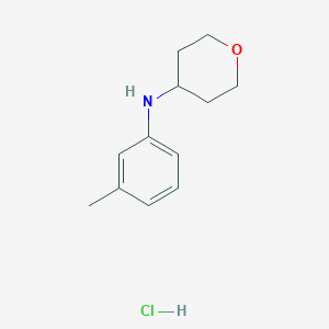 N-(3-methylphenyl)oxan-4-amine hydrochloride
